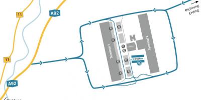 De luchthaven van münchen autoverhuur kaart