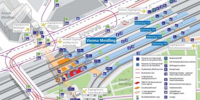 Het treinstation van münchen platform kaart