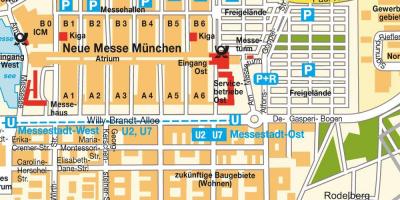 München ost treinstation kaart