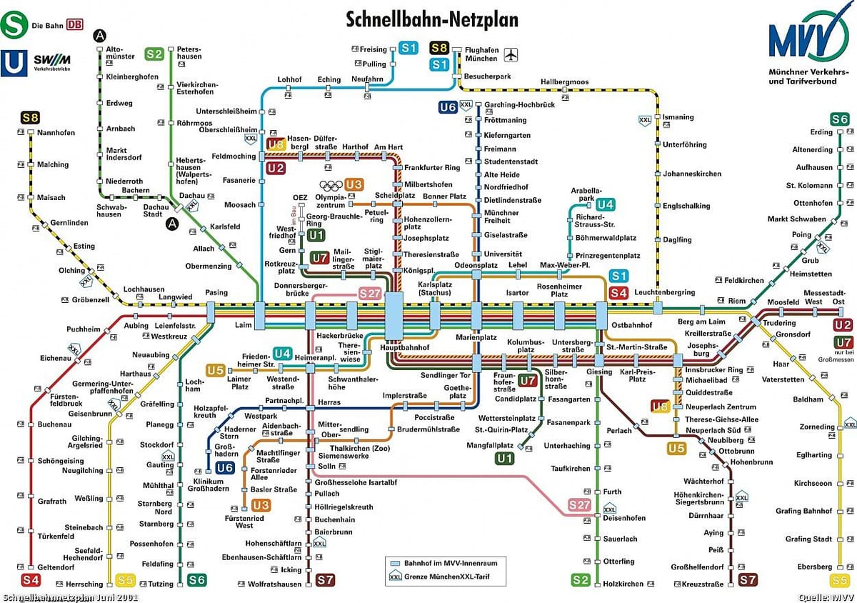 buis kaart van münchen