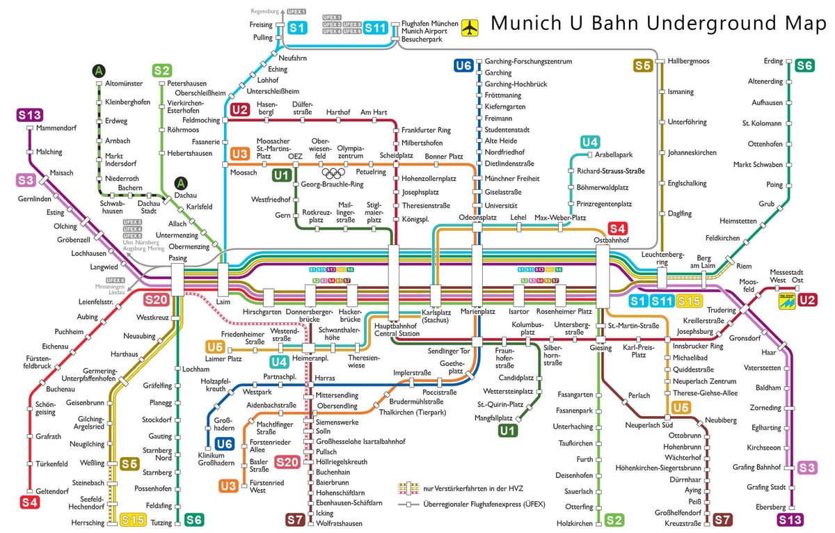 munchen u-bahn-kaart
