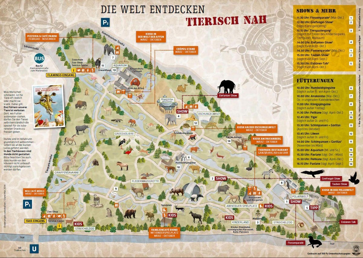 Kaart van münchen dierentuin