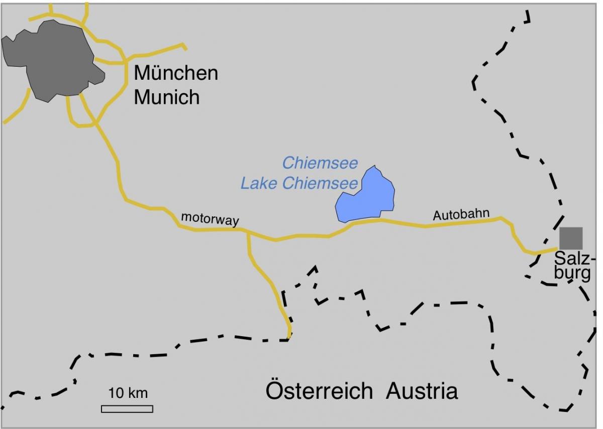 Kaart ofmunich meren 