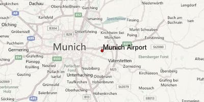 Kaart van münchen en omgeving