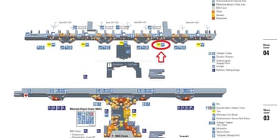 Kaart van münchen airport terminal 1
