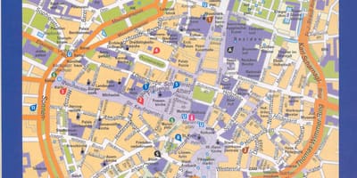 Kaart van münchen centrum