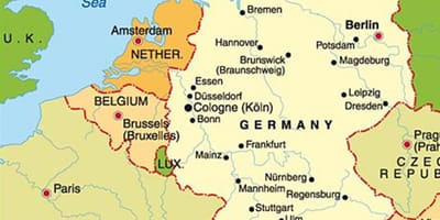 Kaart van münchen europa