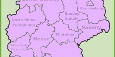 Kaart van de locatie münchen, duitsland