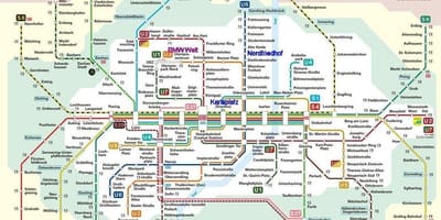 Muenchen s-bahn kaart