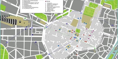 Toeristische kaart van münchen bezienswaardigheden
