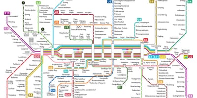 Munchen u-bahn-kaart