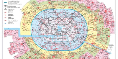 Kaart van münchen zone